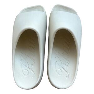 KHAITE Cream Slide Mules - Brand New in Box